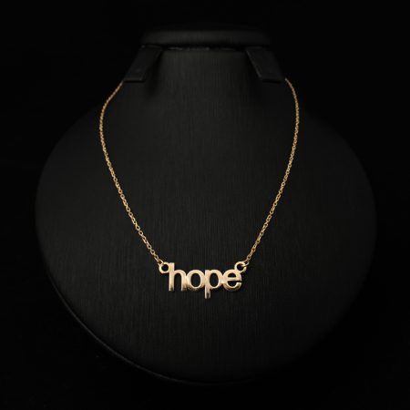 پلاک طرح نوشته hope